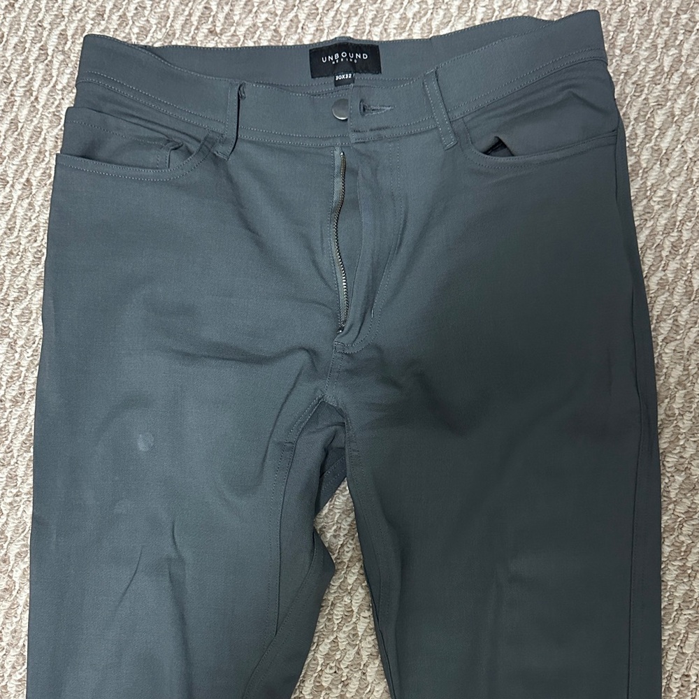 Unbound Slim Merino Travel Pants, 30x32, Charcoal